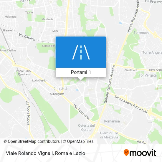 Mappa Viale Rolando Vignali