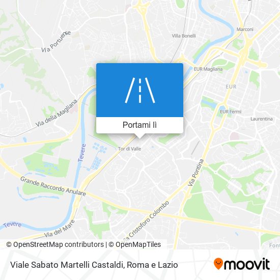 Mappa Viale Sabato Martelli Castaldi