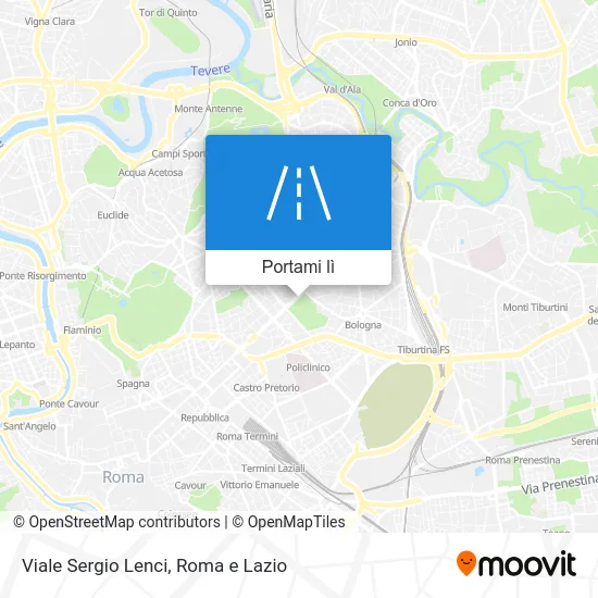 Mappa Viale Sergio Lenci