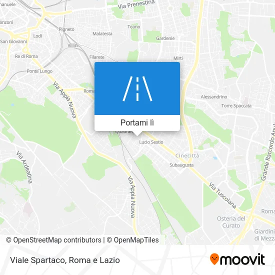 Mappa Viale Spartaco