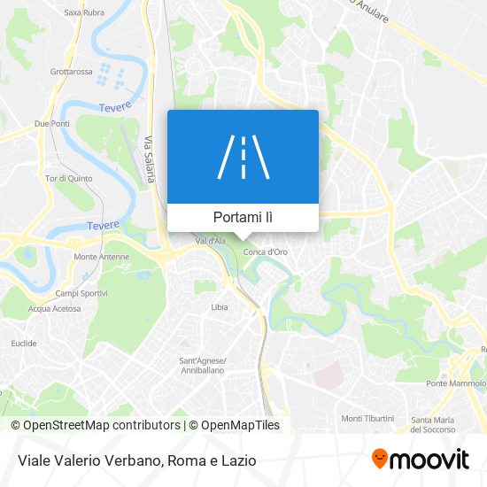 Mappa Viale Valerio Verbano