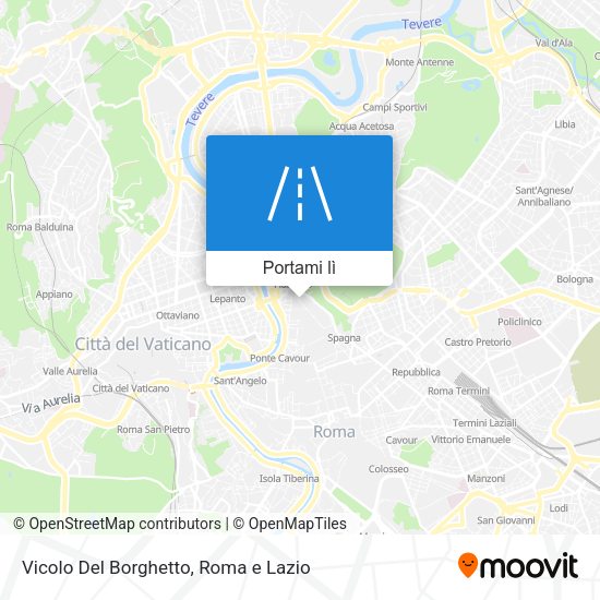 Mappa Vicolo Del Borghetto