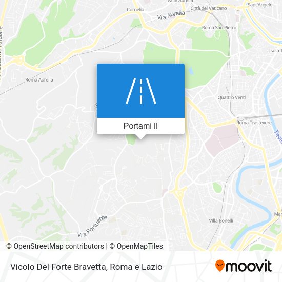 Mappa Vicolo Del Forte Bravetta