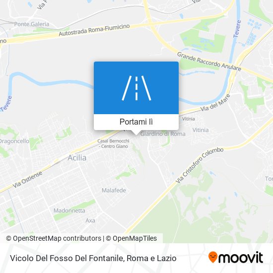 Mappa Vicolo Del Fosso Del Fontanile