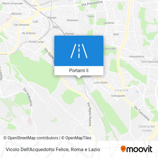 Mappa Vicolo Dell'Acquedotto Felice