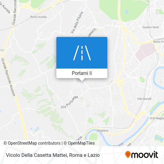 Mappa Vicolo Della Casetta Mattei