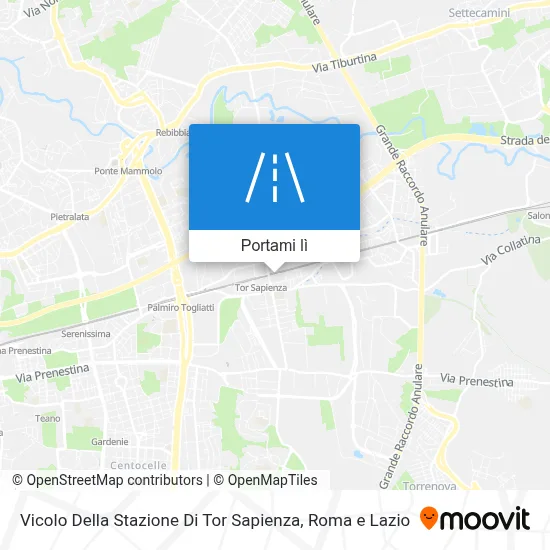 Mappa Vicolo Della Stazione Di Tor Sapienza