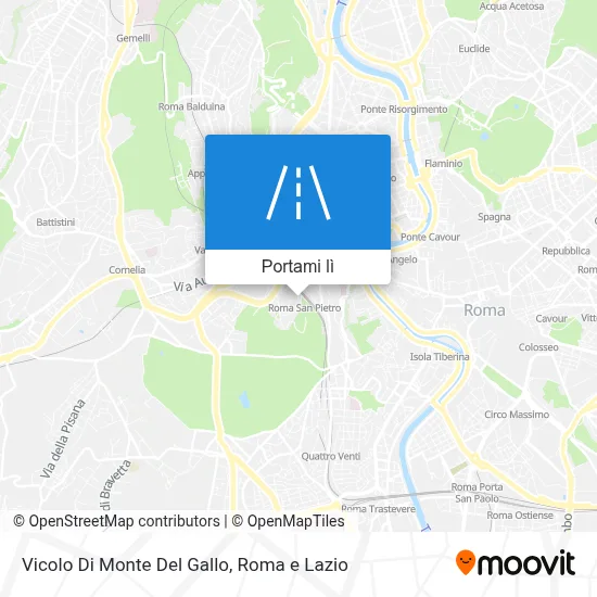 Mappa Vicolo Di Monte Del Gallo