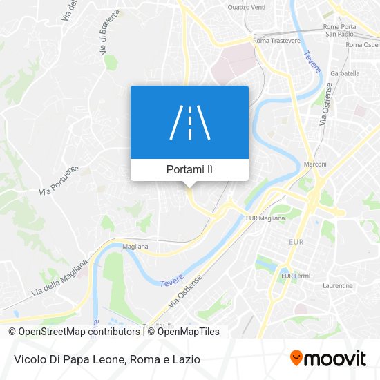 Mappa Vicolo Di Papa Leone