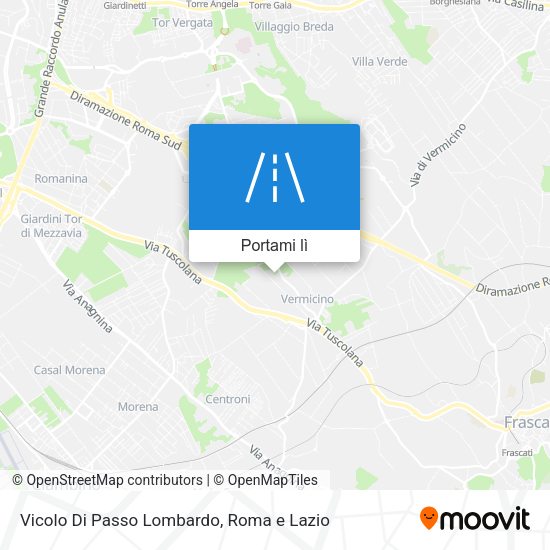 Mappa Vicolo Di Passo Lombardo