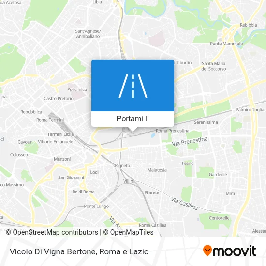 Mappa Vicolo Di Vigna Bertone