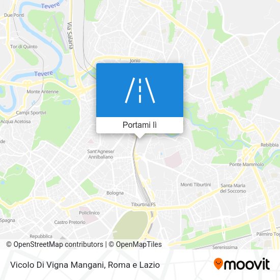 Mappa Vicolo Di Vigna Mangani