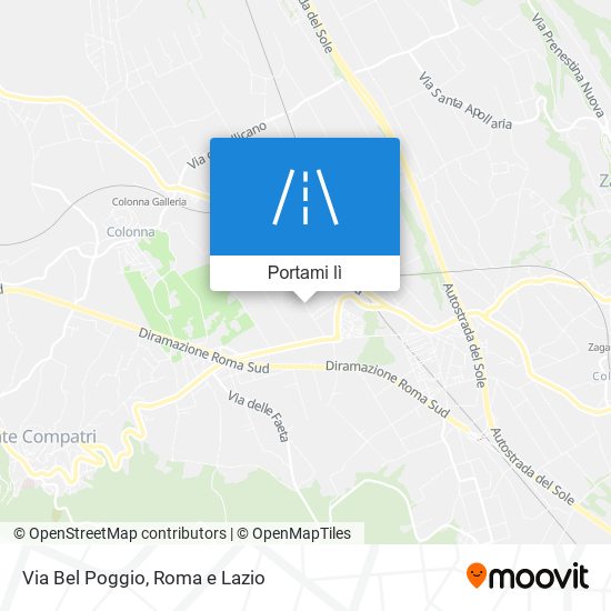 Mappa Via Bel Poggio
