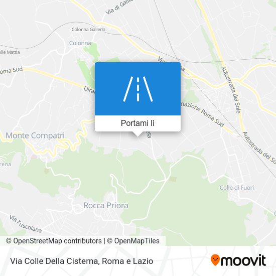 Mappa Via Colle Della Cisterna