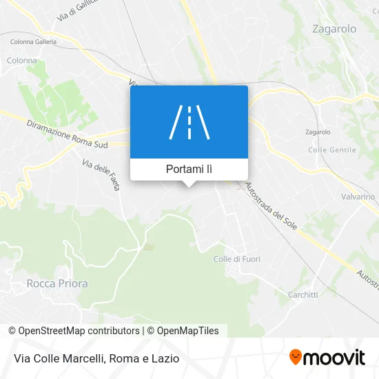Mappa Via Colle Marcelli