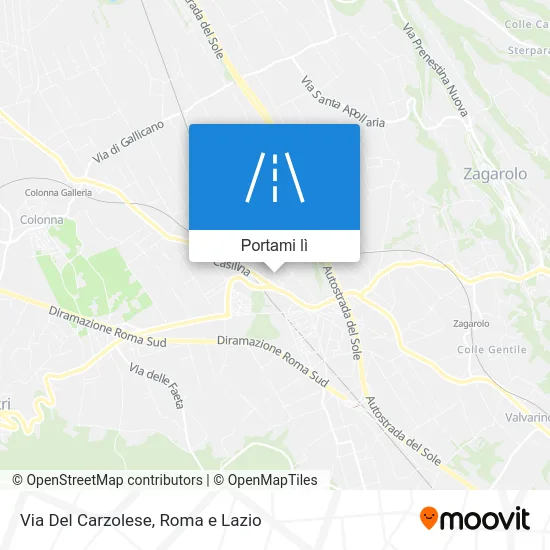 Mappa Via Del Carzolese