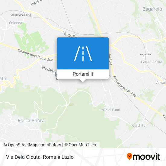 Mappa Via Dela Cicuta