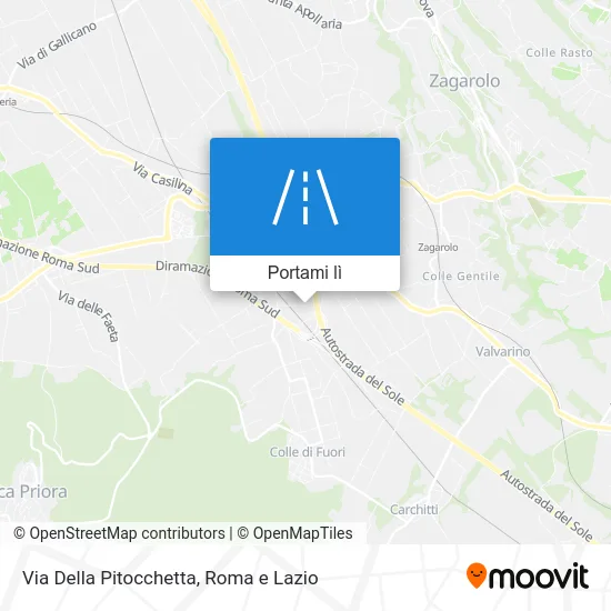 Mappa Via Della Pitocchetta