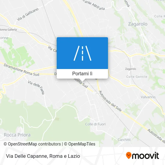 Mappa Via Delle Capanne