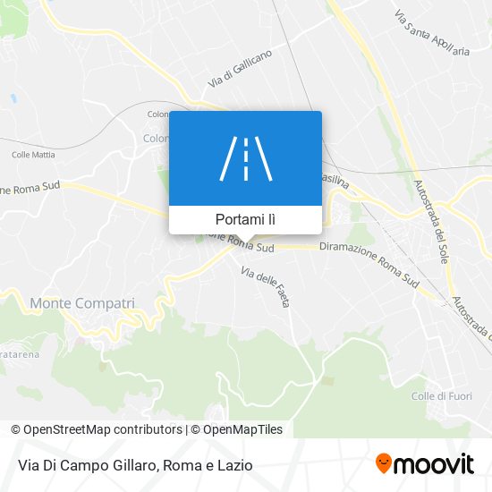 Mappa Via Di Campo Gillaro