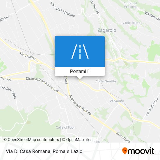 Mappa Via Di Casa Romana