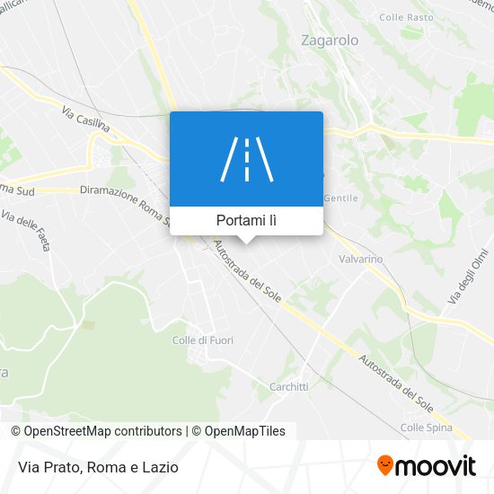 Mappa Via Prato