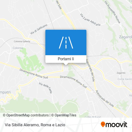 Mappa Via Sibilla Aleramo