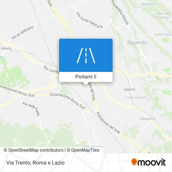 Mappa Via Trento