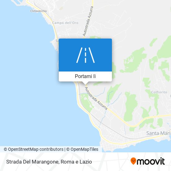 Mappa Strada Del Marangone