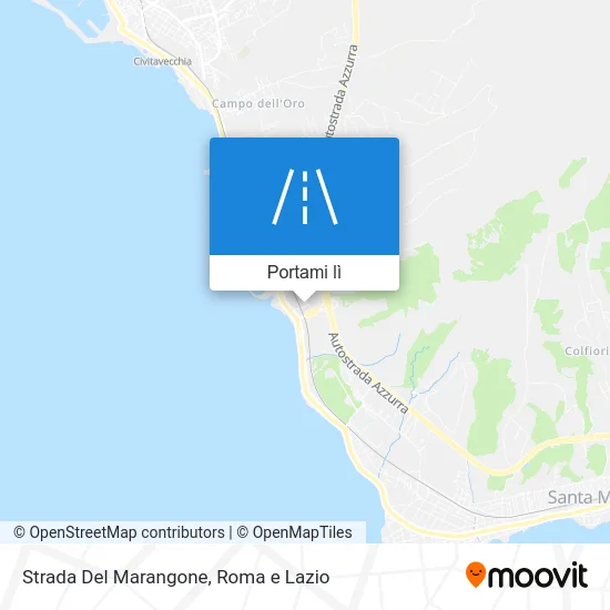 Mappa Strada Del Marangone