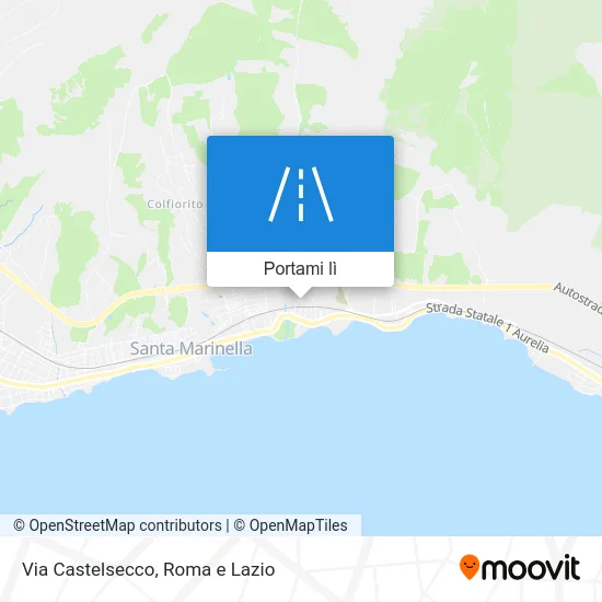 Mappa Via Castelsecco