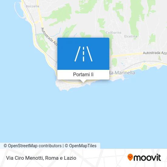 Mappa Via Ciro Menotti