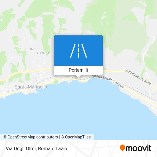 Mappa Via Degli Olmi