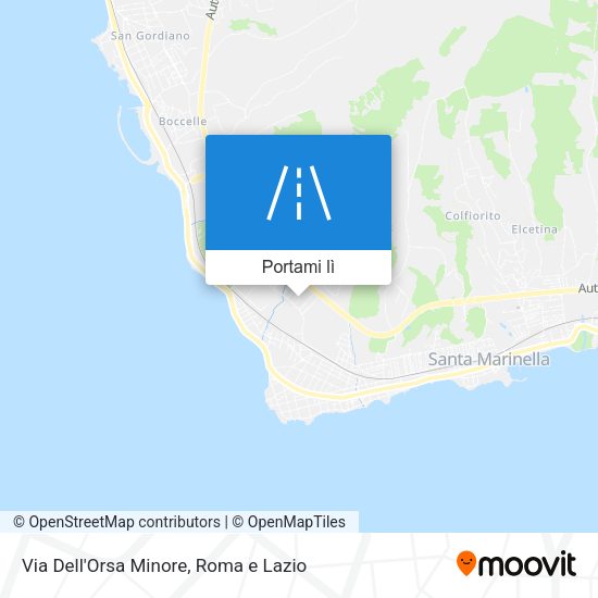 Mappa Via Dell'Orsa Minore