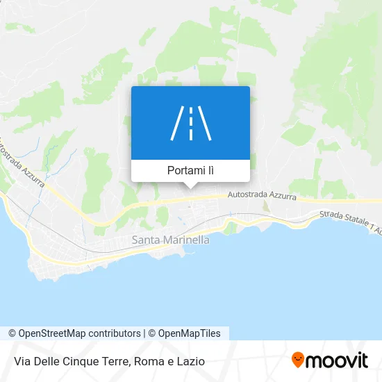 Mappa Via Delle Cinque Terre