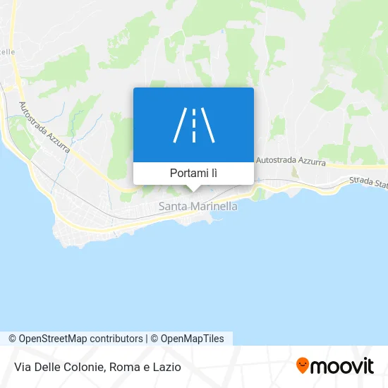 Mappa Via Delle Colonie