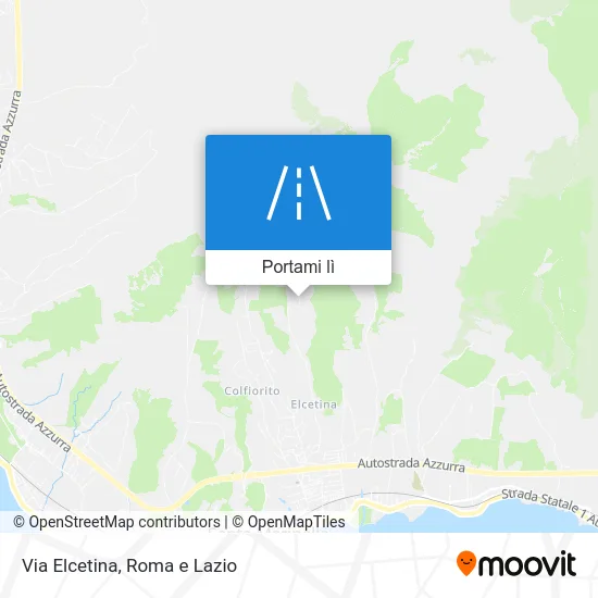 Mappa Via Elcetina