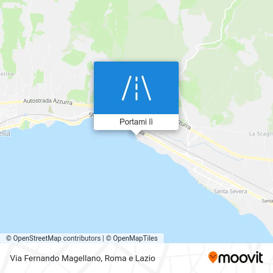 Mappa Via Fernando Magellano