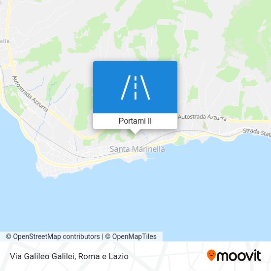 Mappa Via Galileo Galilei