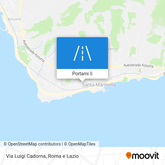 Mappa Via Luigi Cadorna