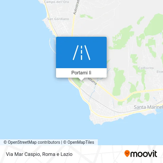 Mappa Via Mar Caspio