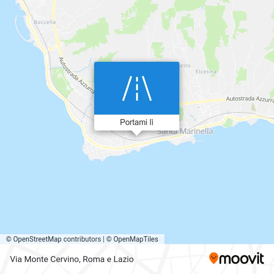 Mappa Via Monte Cervino