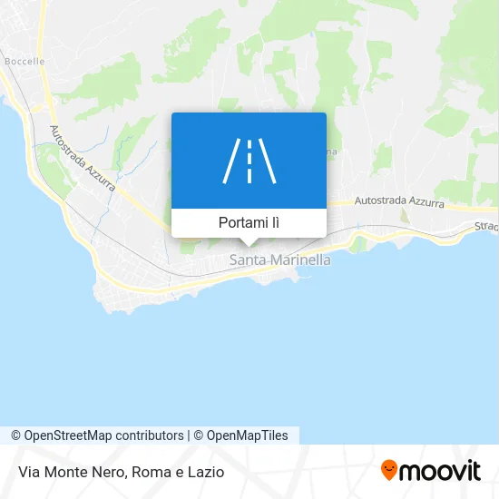 Mappa Via Monte Nero