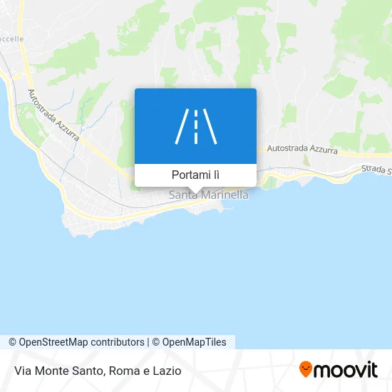 Mappa Via Monte Santo