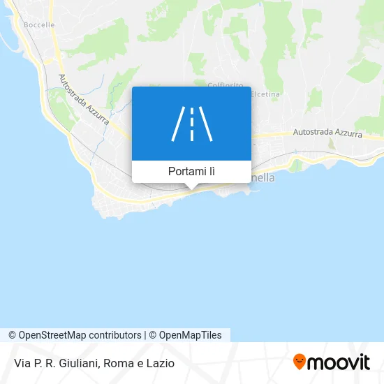Mappa Via P. R. Giuliani