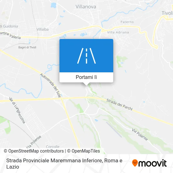 Mappa Strada Provinciale Maremmana Inferiore