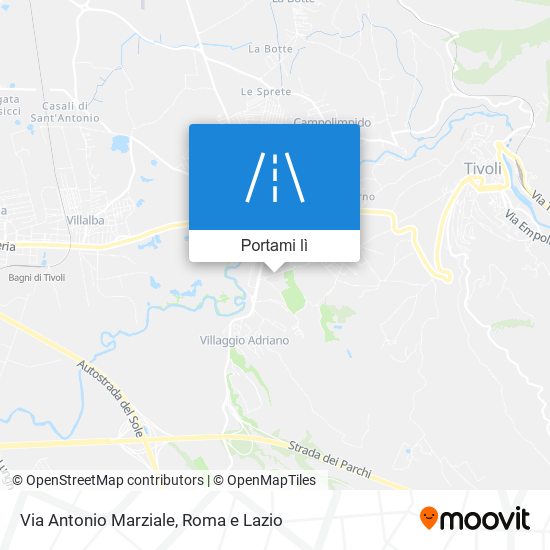 Mappa Via Antonio Marziale