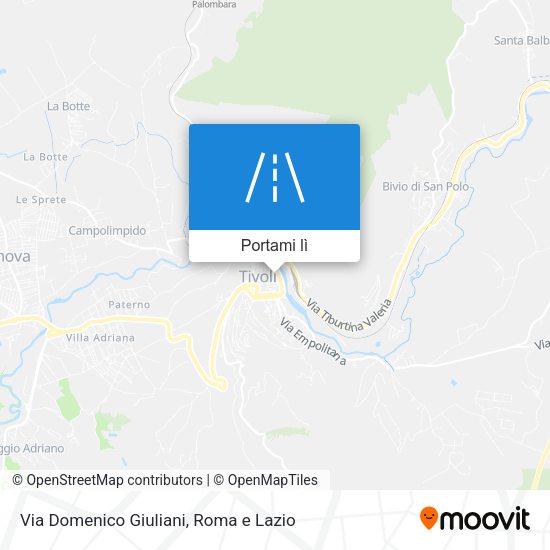 Mappa Via Domenico Giuliani