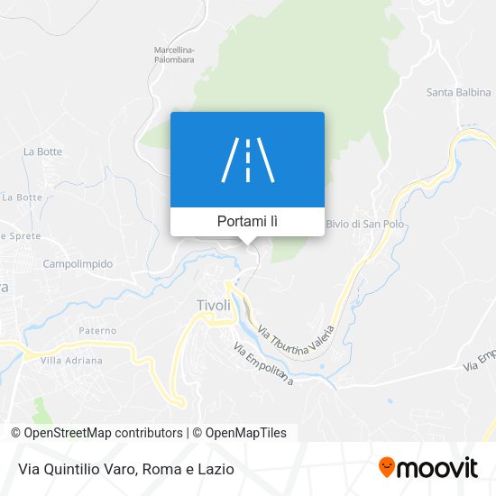 Mappa Via Quintilio Varo
