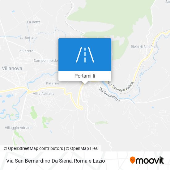 Mappa Via San Bernardino Da Siena